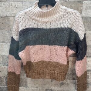 ❤️ GARAGE STRIPED OVERSIZED SWEATER SIZE XS